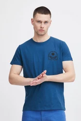 Blend T-Shirt BLEND BHTee Blau/Hellblau/Dunkelblau