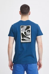 Blend T-Shirt BLEND BHTee Blau/Hellblau/Dunkelblau