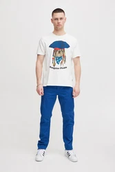 Blend T-Shirt BHTee Grau/Gelb