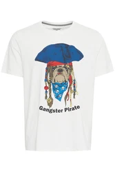 Blend T-Shirt BHTee Grau/Gelb