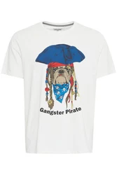 Blend T-Shirt BHTee Grau/Gelb