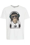 Blend T-Shirt BHTee Beige/Khaki/Weiß/Creme/Braun