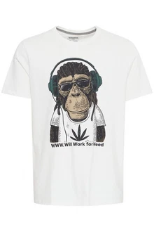 Blend T-Shirt BHTee Beige/Khaki/Weiß/Creme/Braun Blend T-Shirt BHTee Beige/Khaki/Weiß/Creme/Braun