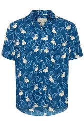 Blend Kurzarmhemd BLEND BHShirt Blau