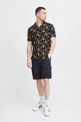 Blend Kurzarmhemd BLEND BHShirt Dunkelblau/Grün/Schwarz/Dunkelgrün
