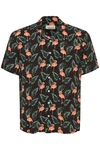 Blend Kurzarmhemd BLEND BHShirt Dunkelblau/Grün/Schwarz/Dunkelgrün