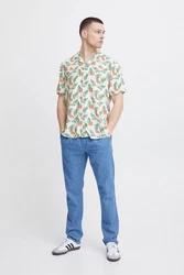 Blend Kurzarmhemd BLEND BHShirt Grün/Blau/Gelb/Hellblau/Beige/Rot