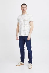 Blend T-Shirt BLEND BHTee Grün/Weiß/Hellblau/Creme