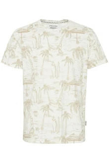 Blend T-Shirt BLEND BHTee Grün/Weiß/Hellblau/Creme