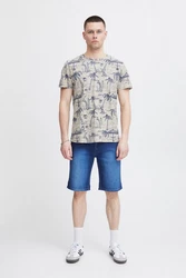 Blend T-Shirt BLEND BHTee Blau/Hellblau/Schwarz/Grün/Beige/Braun