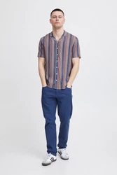 Blend Kurzarmhemd BHShirt Blau/Hellblau/Mischfarben/Rot/Rosa