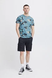 Blend T-Shirt BHTee Blau/Dunkelgrün/Hellblau/Dunkelblau