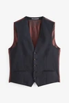 Next Anzugweste Slim Fit Signature Tollegno Anzug Hellblau/Braun/Rot/Schwarz/Dunkelblau