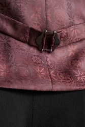 Next Anzugweste Slim Fit Signature Tollegno Anzug Bordeaux/Schwarz/Dunkelrot/Rot/Braun