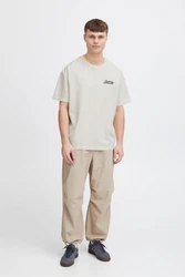 TheJoggConcept T-Shirt JCMMSAFA LOGO TSHIRT Khaki