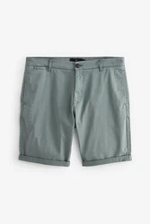 Next Chinoshorts Stckgefrbte Chinohose aus Satin Grau/Grün/Blau/Khaki/Türkis