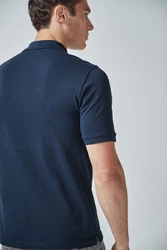 Next Piqu-Poloshirt Dunkelblau/Türkis/Hellblau/Blau