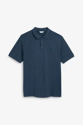 Next Piqu-Poloshirt Dunkelblau/Türkis/Hellblau/Blau