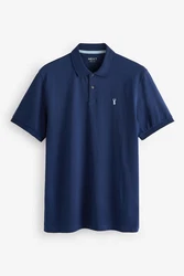 Next Piqu-Poloshirt Dunkelblau/Blau