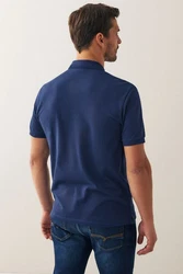 Next Piqu-Poloshirt Dunkelblau/Blau