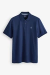Next Piqu-Poloshirt Dunkelblau/Blau