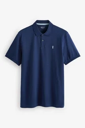 Next Piqu-Poloshirt Dunkelblau/Blau