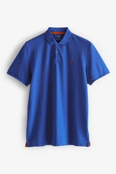 Next Piqu-Poloshirt Blau/Dunkelblau