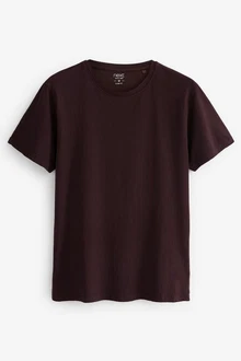 Next Essential T-Shirt mit Rundhalsausschnitt Bordeaux/Dunkelrot/Lila/Dunkelbraun Next Essential T-Shirt mit Rundhalsausschnitt Bordeaux/Dunkelrot/Lila/Dunkelbraun