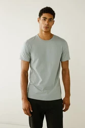 Next Essential T-Shirt mit Rundhalsausschnitt Grün/Dunkelgrün/Hellgrün/Grau/Hellgrau/Khaki