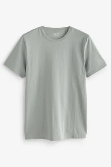 Next Essential T-Shirt mit Rundhalsausschnitt Grün/Dunkelgrün/Hellgrün/Grau/Hellgrau/Khaki