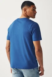 Next Essential T-Shirt mit Rundhalsausschnitt Blau/Dunkelblau/Hellblau