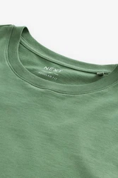 Next Essential T-Shirt mit Rundhalsausschnitt Dunkelgrün/Grün