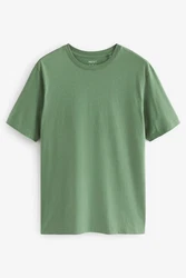 Next Essential T-Shirt mit Rundhalsausschnitt Dunkelgrün/Grün