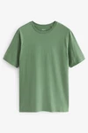 Next Essential T-Shirt mit Rundhalsausschnitt Dunkelgrün/Grün Next Essential T-Shirt mit Rundhalsausschnitt Dunkelgrün/Grün