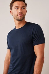 Next Essential T-Shirt mit Rundhalsausschnitt Dunkelblau