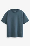 Next T-Shirt aus schwerem Stoff Blau/Dunkelblau/Grau
