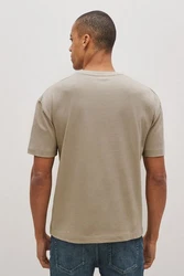 Next T-Shirt aus schwerem Stoff Khaki/Beige/Braun