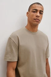 Next T-Shirt aus schwerem Stoff Khaki/Beige/Braun