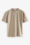 Next T-Shirt aus schwerem Stoff Khaki/Beige/Braun