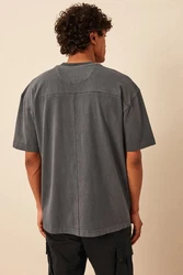 Next T-Shirt aus schwerem Stoff Dunkelgrau/Grau/Hellgrau