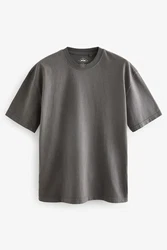 Next T-Shirt aus schwerem Stoff Dunkelgrau/Grau/Hellgrau
