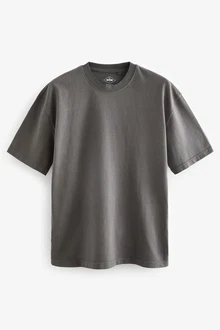 Next T-Shirt aus schwerem Stoff Dunkelgrau/Grau/Hellgrau