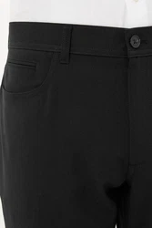 Next Stretch-Hose mit schlichter Vorderseite (1-tlg) Dunkelgrau/Grau/Schwarz