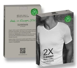 wunderwerk V-Shirt V-neck rib-tee  Weiß/Creme
