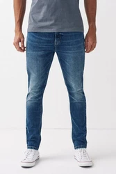 Next Essential Jeans Skinny Fit Blau/Hellblau/Dunkelblau