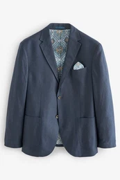 Leinensakko Blazer aus Leinengemisch (1-tlg)