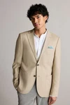 Next Leinensakko Blazer (1-tlg) Khaki/Beige/Braun