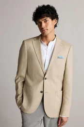 Leinensakko Blazer aus Leinengemisch (1-tlg)
