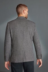 Next Sakko Nova Fides Slim Fit Wool Blazer Grau/Dunkelgrau/Hellgrau