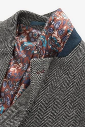 Next Sakko Nova Fides Slim Fit Wool Blazer Grau/Dunkelgrau/Hellgrau